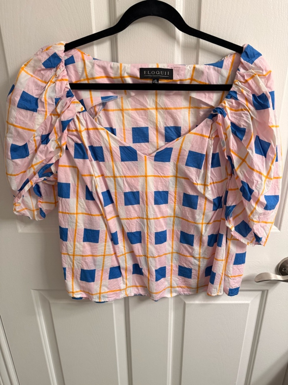 Eloquii Geometric Matching Pant Set - Picture 2 of 3